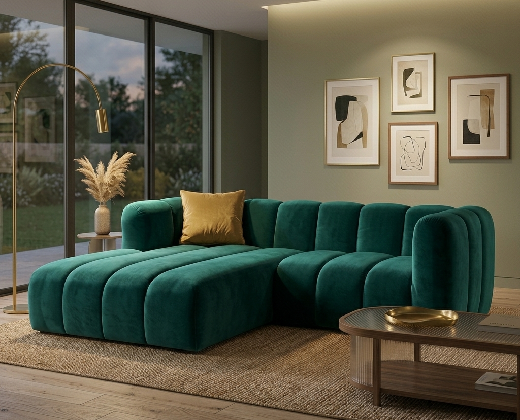 Narożna sofa modułowa tapicerowana Arand SZL+SP