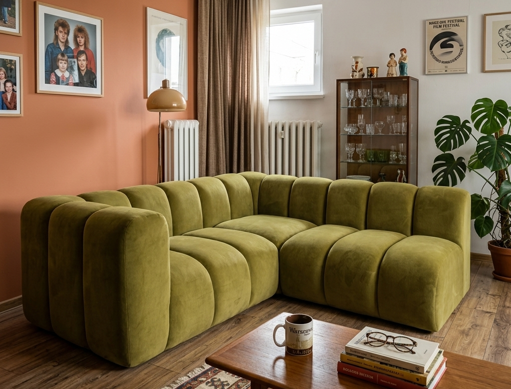 Sofa narożna modułowa tapicerowana Arand SL+RK+S