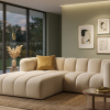 Półokrągła sofa modułowa tapicerowana Arand RL+RP