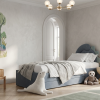 Łóżko Dziecięce Double Bed Dino - Podwójne Łóżko Tapicerowane Z Wysuwaną Szufladą Spania