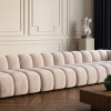 Nowoczesna Pikowana Sofa Modułowa Arand Line SL+S+S+SP - Duża Tapicerowana Kanapa 410 cm do Salonu