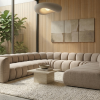Sofa modułowa tapicerowana kształt "U" Arand SL+S+RS+S+RS+S+P