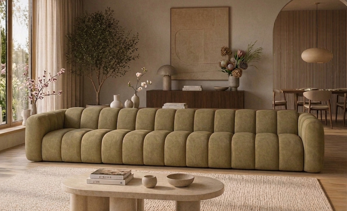 Nowoczesna sofa modułowa tapicerowana Arand SL+S+S+SP