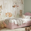 Łóżko Dziecięce Confetti Double Bed - Podwójne Łóżko Tapicerowane Z Wysuwaną Szufladą