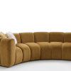 Półokrągła sofa modułowa tapicerowana Arand RL+RP