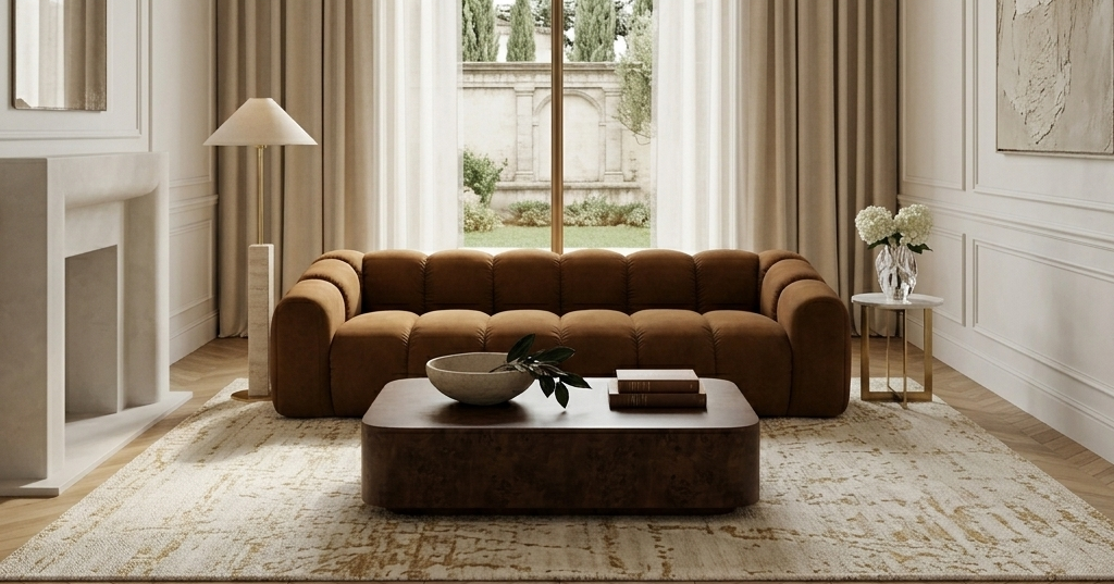 Sofa Modułowa Tapicerowana Arand Line SL+SP - Kompaktowa Kanapa Prosta Do Salonu