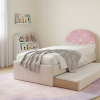 Łóżko Dziecięce Confetti Double Bed - Podwójne Łóżko Tapicerowane Z Wysuwaną Szufladą