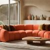 Nowoczesna Sofa Narożna do Salonu Arand Line RL+R+P - Modułowa Tapicerowana Pikowana