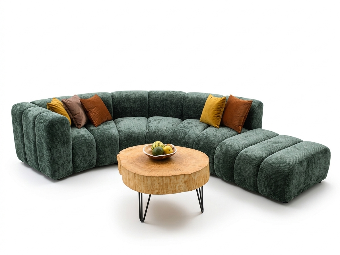 Nowoczesna sofa narożna modułowa tapicerowana Arand RL+R+P