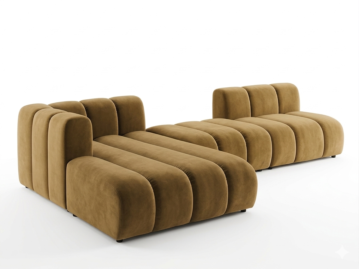 Nowoczesna sofa modułowa tapicerowana Arand SZL+P+SP