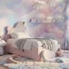 Łóżko Dziecięce Double Bed Unicorn - Podwójne Łóżko Tapicerowane Z Wysuwaną Szufladą Spania