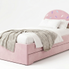 Łóżko Dziecięce Confetti Double Bed - Podwójne Łóżko Tapicerowane Z Wysuwaną Szufladą