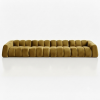 Nowoczesna Pikowana Sofa Modułowa Arand Line SL+S+S+SP - Duża Tapicerowana Kanapa 410 cm do Salonu
