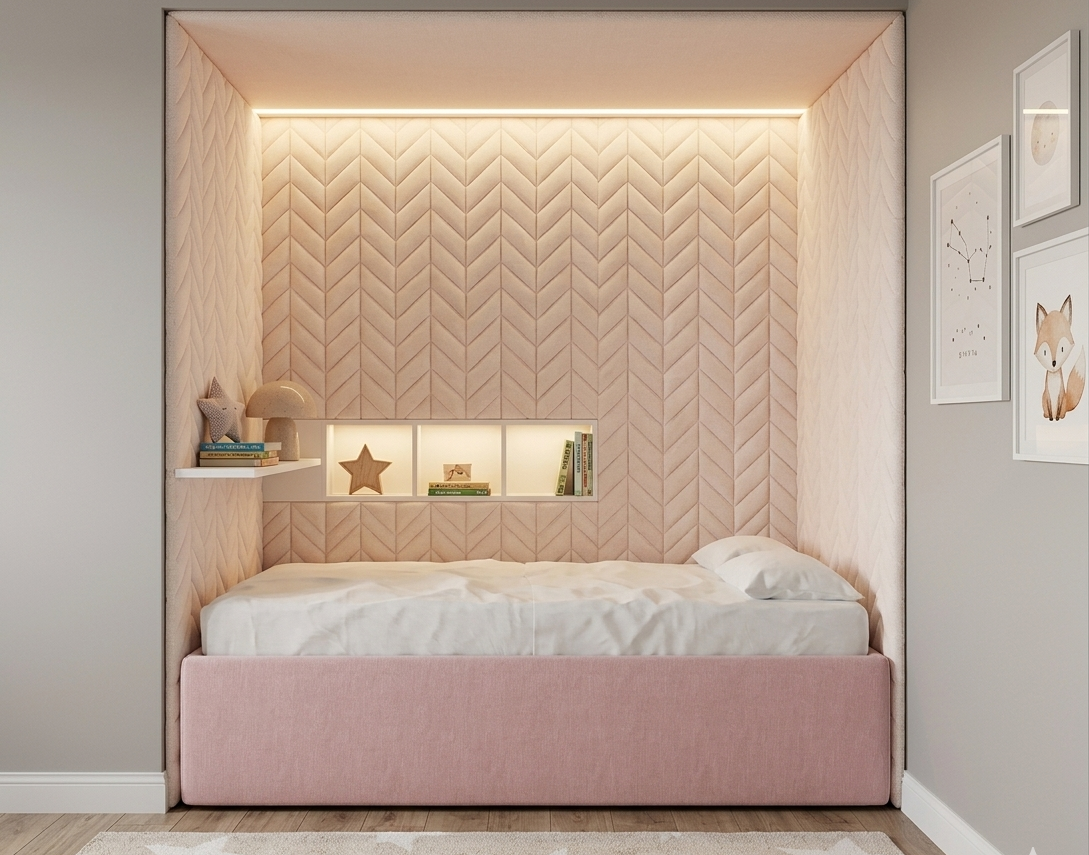 Łóżko Dziecięce Sofa Box Texti - Minimalistyczne Tapicerowane Łóżko Z Pojemnikiem Bez Zagłówka