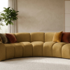 Nowoczesna Sofa Narożna do Salonu Arand Line RL+R+P - Modułowa Tapicerowana Pikowana