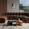 Sofa narożna modułowa tapicerowana kształt "U" Arand S+RS+S+RS+S