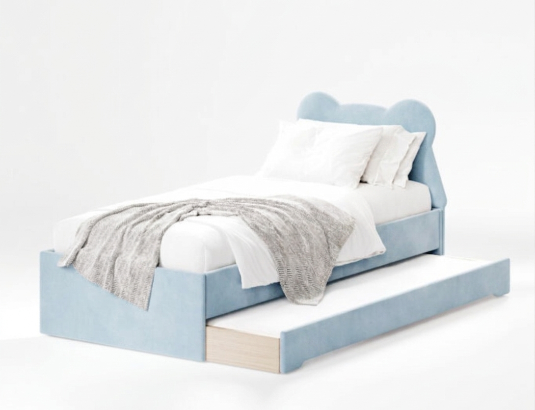 Podwójne Łóżko Wysuwane Double Bed Miś Teddy - Funkcjonalność dla Rodzeństwa