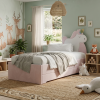 Łóżko Dziecięce Double Bed Unicorn - Podwójne Łóżko Tapicerowane Z Wysuwaną Szufladą Spania