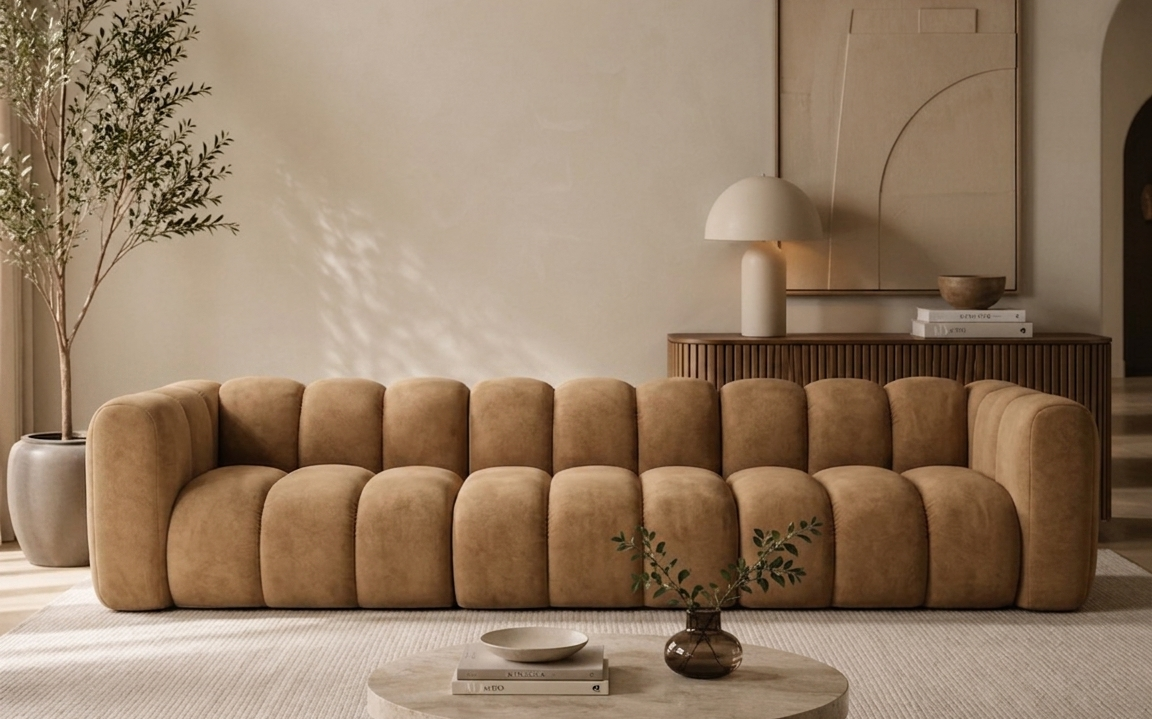 Sofa Pikowana Modułowa Tapicerowana Arand SL+S+SP - Duża Kanapa Do Salonu