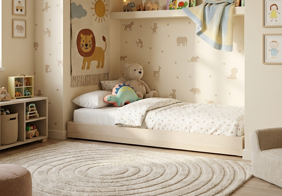 Łóżko Dziecięce Sofa Legs Basic - Minimalistyczne Łóżko Rosnące Przypodłogowe Na Nóżkach