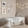 Łóżko Dziecięce Tęcza Double Bed - Podwójne Łóżko Tapicerowane Z Wysuwaną Szufladą Spania
