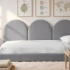 Rosnące Łóżko Dziecięce Sofa Legs Texti – Stylowa Sofa z Tapicerowanymi Panelami