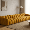 Nowoczesna Pikowana Sofa Modułowa Arand Line SL+S+S+SP - Duża Tapicerowana Kanapa 410 cm do Salonu
