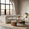 Półokrągła sofa modułowa tapicerowana Arand RL+RP