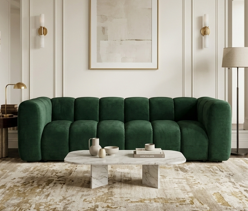 Sofa Modułowa Tapicerowana Arand SL+SP - Kompaktowa Kanapa Prosta Do Salonu