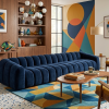 Nowoczesna Pikowana Sofa Modułowa Arand Line SL+S+S+SP - Duża Tapicerowana Kanapa 410 cm do Salonu