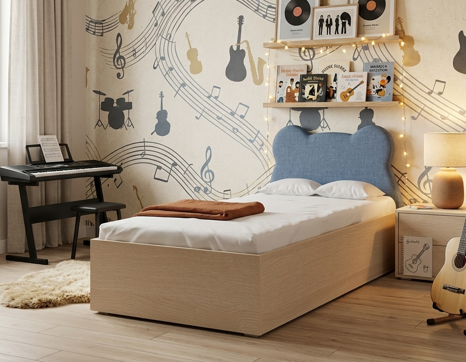 Łóżko Dziecięce Miś Teddy Box Basic - Przytulny Design z Praktycznym Pojemnikiem