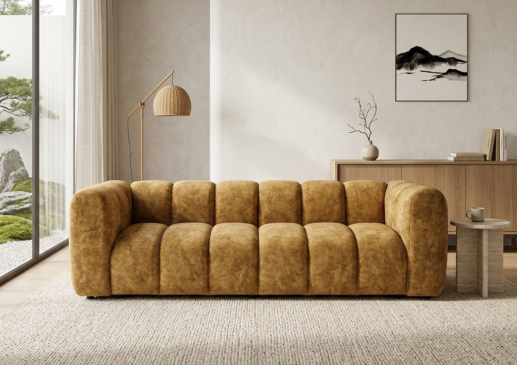 Sofa Modułowa Tapicerowana Arand SL+SP - Kompaktowa Kanapa Prosta Do Salonu