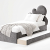 Łóżko Dziecięce Double Bed Chmurka - Podwójne Łóżko Tapicerowane Z Wysuwaną Szufladą Spania