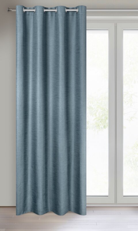 Zasłona gotowa Style niebieska 140 x 250 cm – delikatnie filtruje światło