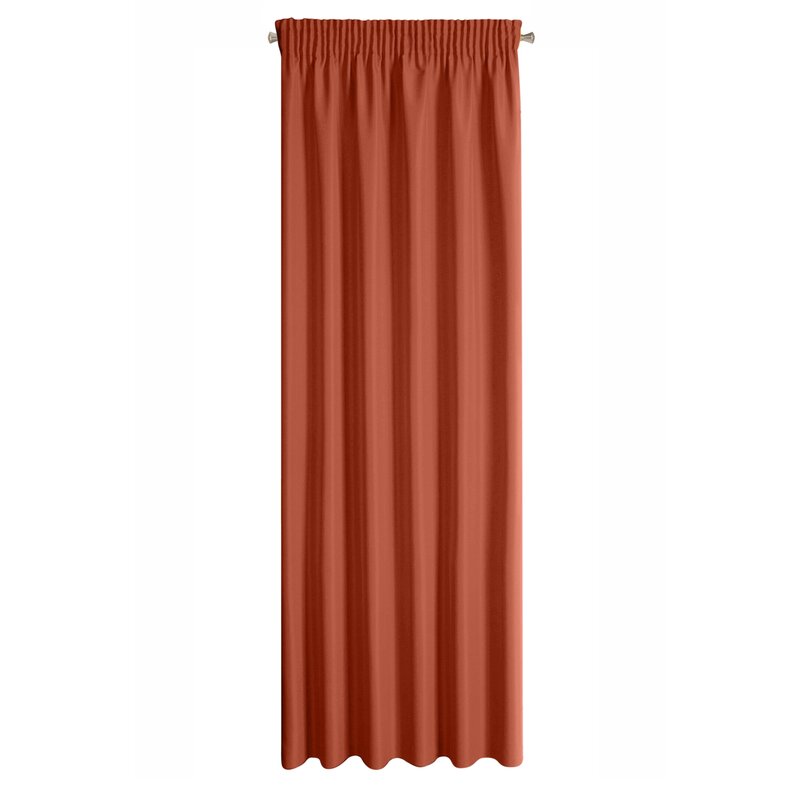Zasłona gotowa Rita ceglasta 140 X 270 CM – tworzy przytulny nastrój