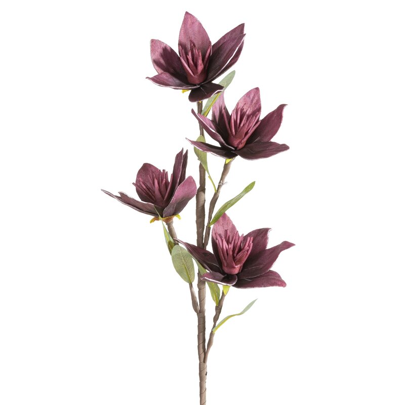 Kwiat dekoracyjny Flore ciemnofioletowy O 10 X 50 CM – do wazonu i kompozycji