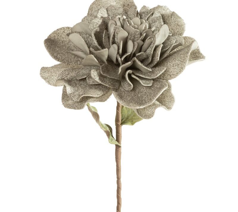 Kwiat dekoracyjny Flore popielaty O 25 X 70 CM – z brokatowym blaskiem