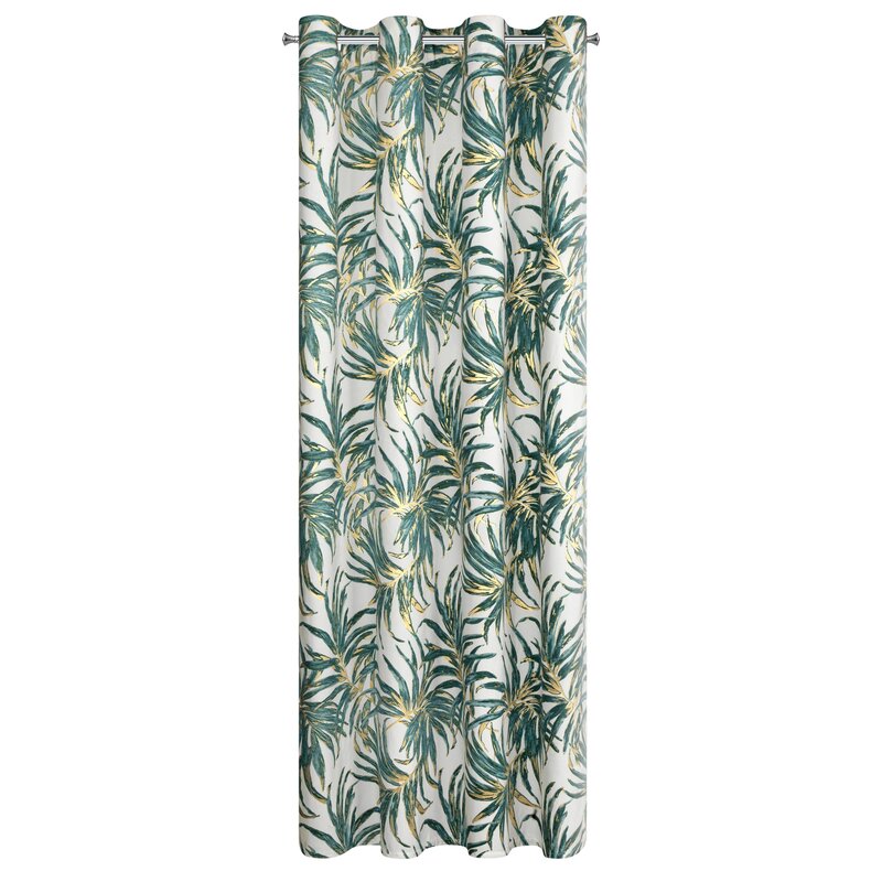 Zasłona gotowa Alena biała 140 X 250 cm – welwetowy połysk