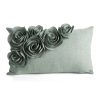 Poszewka Fiore 2 oliwkowa 45 X 45 cm – kwiatowy akcent