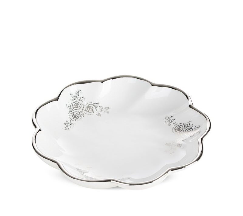 Patera ceramiczna Elsa (03) biała O 20 X 4 cm – na owoce i dekoracje