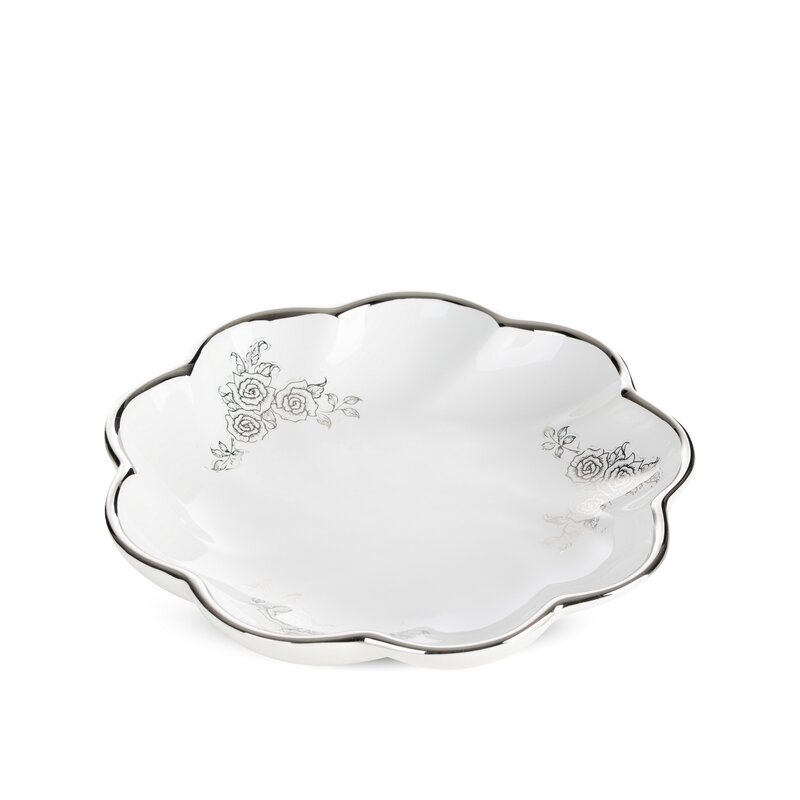 Patera ceramiczna Elsa (03) biała O 20 X 4 cm – na owoce i dekoracje