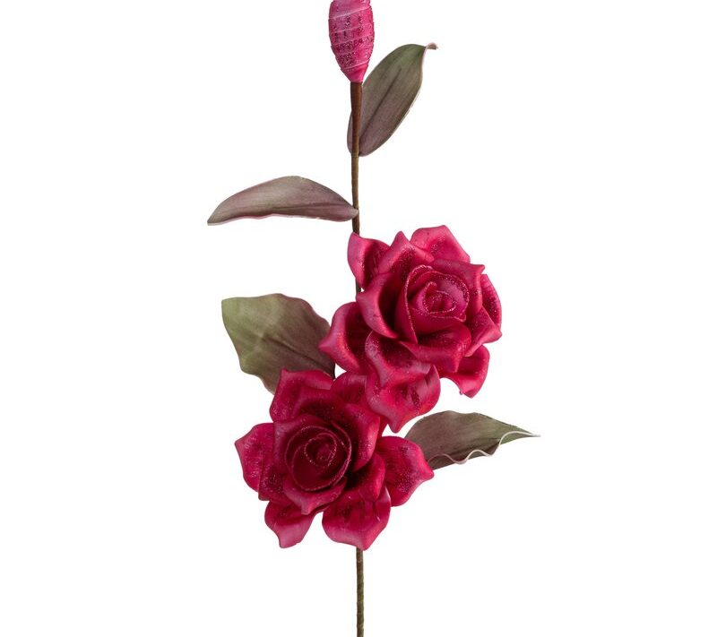 Kwiat dekoracyjny Flore ciemnoróżowy O 20 x 80 cm – realistyczny wygląd