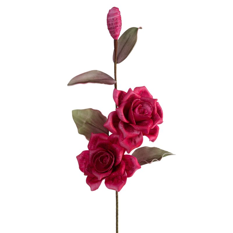 Kwiat dekoracyjny Flore ciemnoróżowy O 20 x 80 cm – realistyczny wygląd