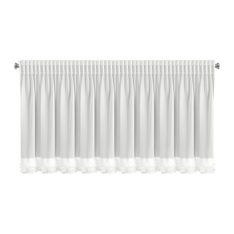 Firana gotowa Luisa biała 200 X 70 cm – rozjaśnia wnętrze