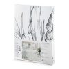 Komplet pościeli satynowej SPRING104 biały 220 X 200 CM – z wzorem palm