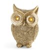 Figurka ceramiczna sowa Eldo szampańska 8 X 6 X 11 cm – na półkę i komodę