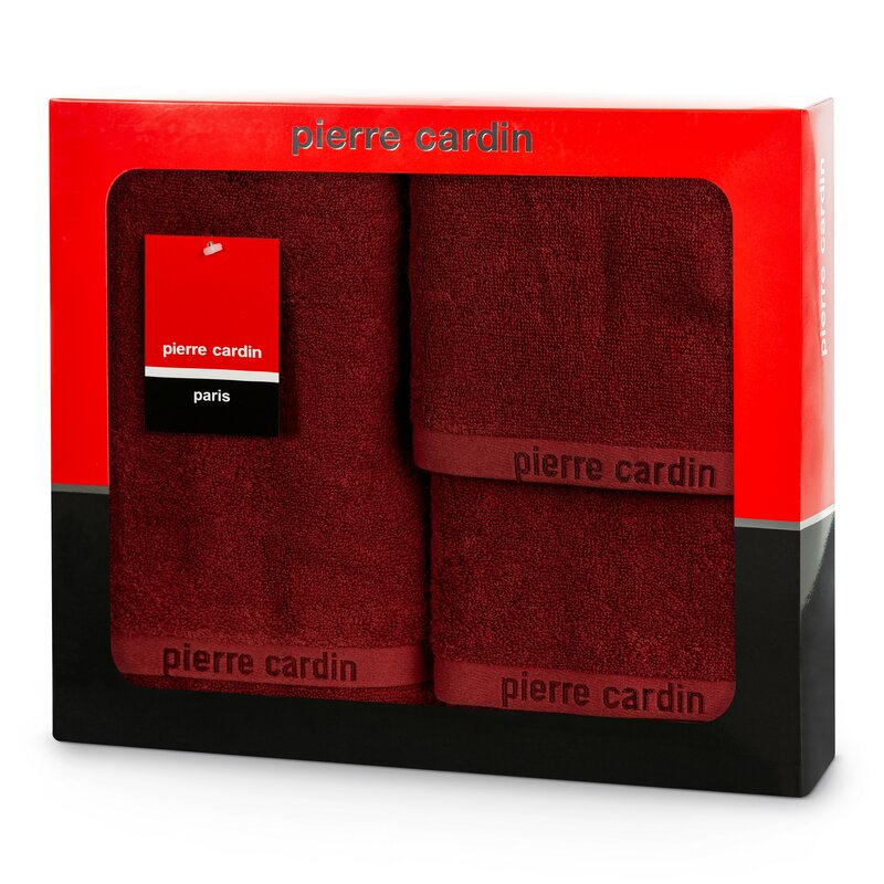 Komplet ręczników 3 szt. Pierre Cardin EVI ceglasty 30x50 cm, 50x90 cm, 70x140 cm – delikatny dla skóry