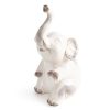 Figurka ceramiczna Słoń Avani (04) kremowa 13 X 9 X 23 CM – symbol szczęścia