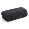 Ręcznik welurowy Lumia czarny 30 X 50 cm – miękki i chłonny