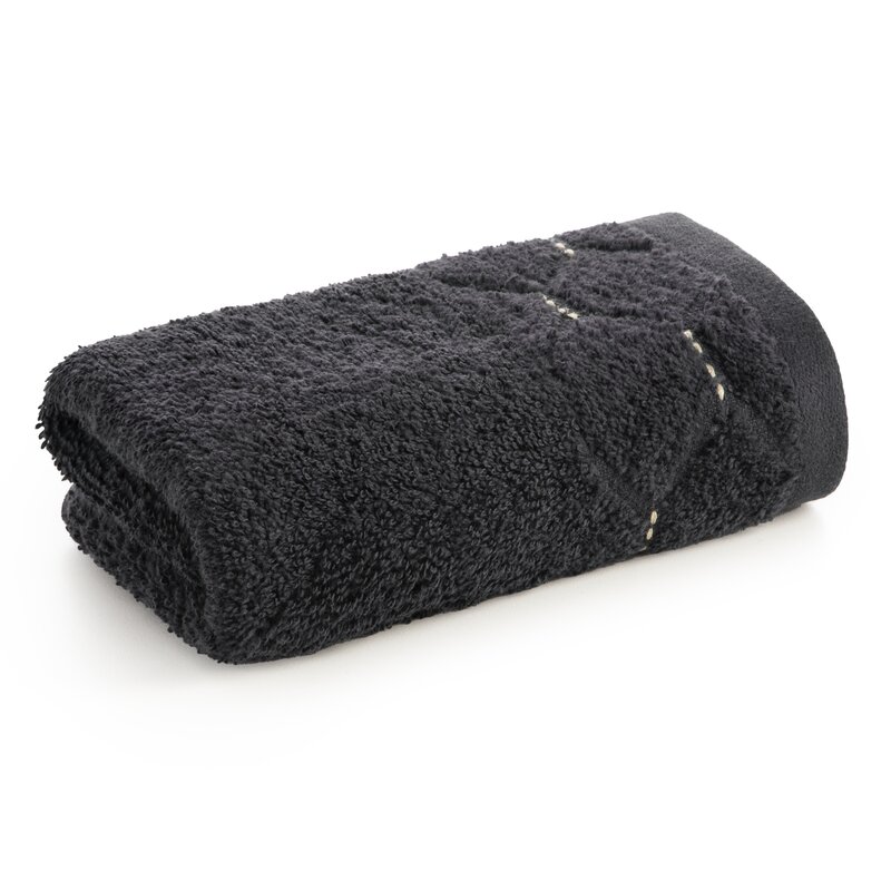 Ręcznik welurowy Lumia czarny 30 X 50 cm – miękki i chłonny